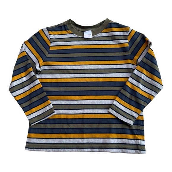 Hanna Andersson Boys Striped Long Sleeve Shirts Size 5 - Picture 3 of 10